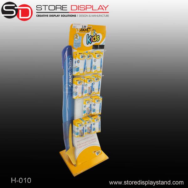 Buy Hook floor display stand with hooks for pens at wholesale prices