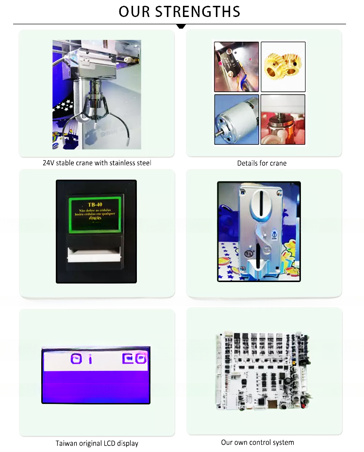 Dreamland high quality toy crane game machine coin operated claw crane machine for mall