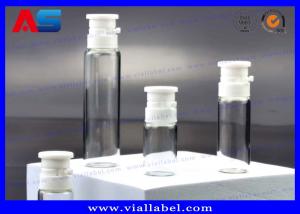 Quality Beauty Oils 2ml 3ml  5ml 10ml Lock Top Small Glass Vials With Medical Zipper Cap for sale