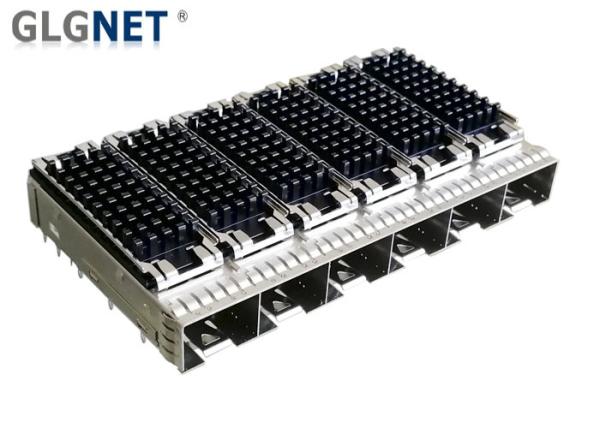 Buy Multiple Port SFP Cage Connector 1x6 For Small Form Factor Pluggable Transceivers at wholesale prices