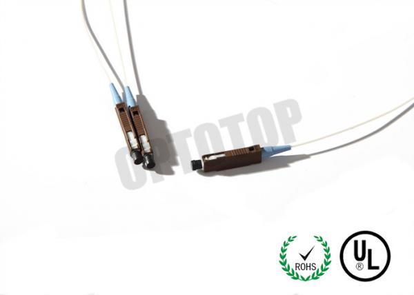 Buy OM 3 2mm Fiber Optic Pigtail , MU Fiber Optic Patch Cord Simplex Core at wholesale prices