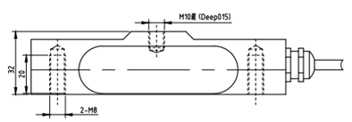 800 Kg Aliminum Strain Gauge Load Cell Shear Beam Type