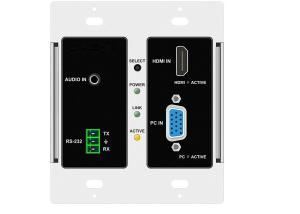 Quality Digital Multiple Input Output Video Switcher HDMI/VGA To HDBaseT Wallplate for sale