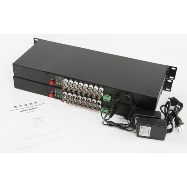 FC UPC Fiber optic media converter Video Over Fiber Media Converter Rack Mounting