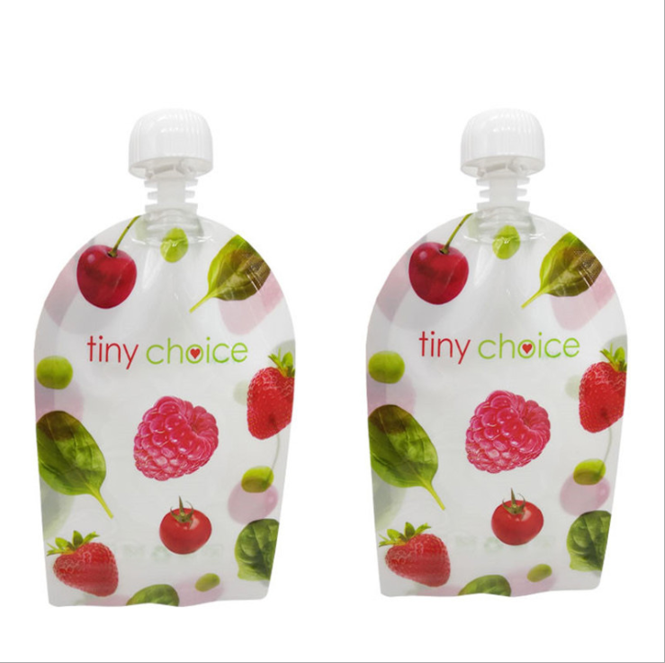 Custom Printed ECO Friendly Biodegradable Foil Stand Waterproof Liquid Pouch with Spout