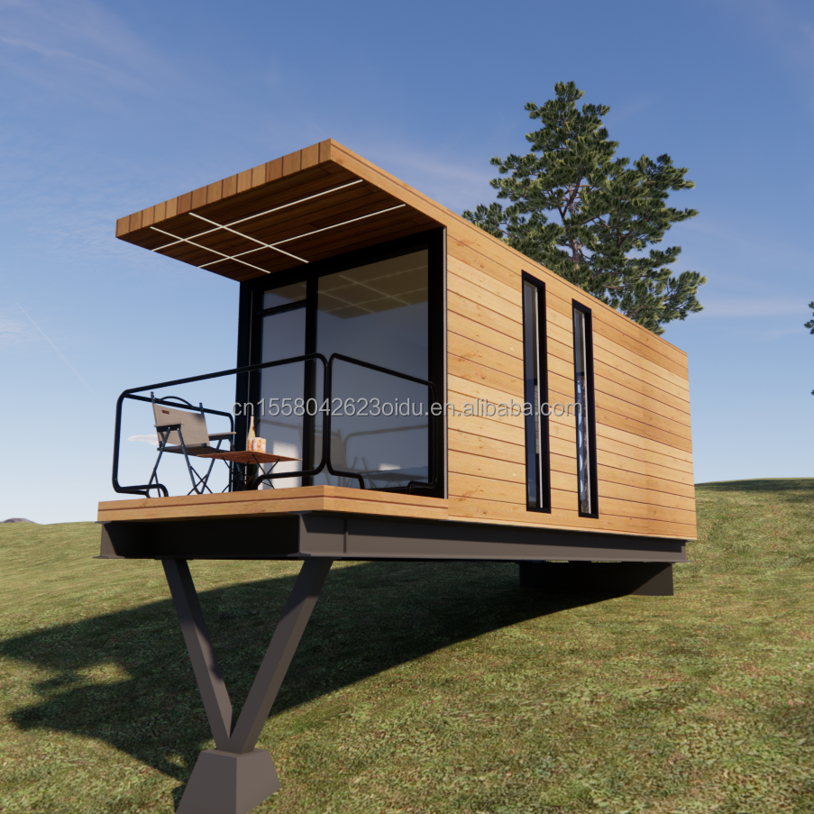 Aluminum Alloy Windows 20ft Prefab House Container House Hotel Leisure Container Holiday Home Luxury House Light Steel Villa