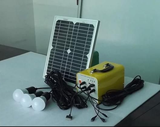 Buy Hot design 2015~ Mini solar power system 10W for DC and USB output with LED lighting, DC fan, mobile  charging at wholesale prices