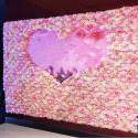 40*60cm Silk Fabric Coloful Artificial Rose Flower Wall Vertical Garden Handmade for sale