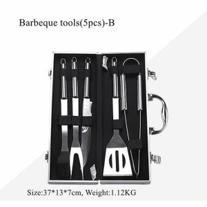 Quality Easily Cleaned 0.5FT Camping BBQ Utensils 44mm Barbeque Utensils Kit for sale