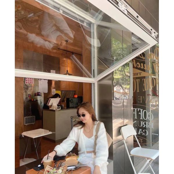 Home Integrated Folding Window System Compatible with Voice Control Systems for Hands Free Operation