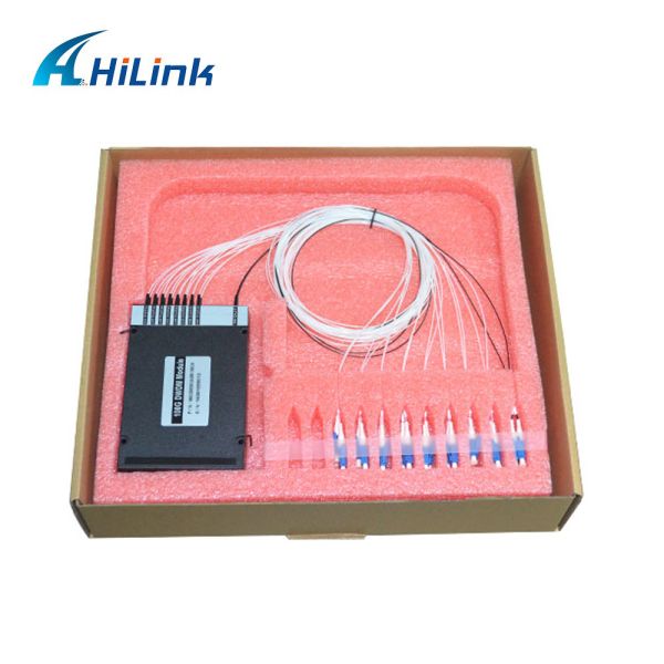 16 Channels DWDM MUX DEMUX C Band CH25-CH40 Single Fiber LC UPC Connector