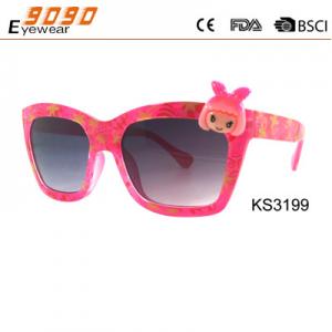 Cute Girl's Sunglasses, Plastic Frame with cute little girl  , Polycarbonate Lenses