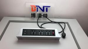 Quality Furniture under table power socket with double usb charger for office power data solution for sale