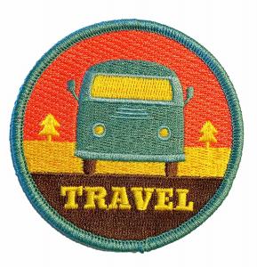 Quality High Density Iron On Embroidered Patches For School Cloth Brand for sale