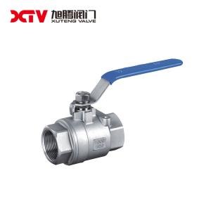 Quality 2PC NPT Stainless Steel Ball Valve for Normal Temperature Environments and Consumption for sale