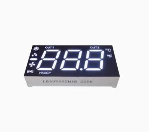 Quality Customized Ultra white 3 1/2 digit 7 segment led display for instrument panel for sale
