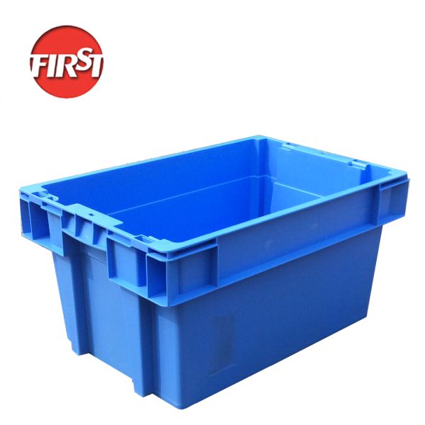 45L Heavy Duty Industrial Storage Logistic Plastic Transport Turnover Box with Logo