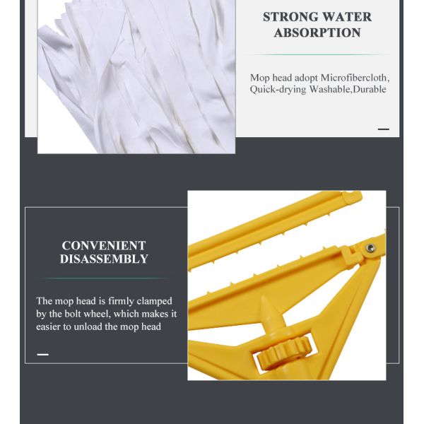 Durable Industries Clean Room Mops , 130cm Handle Dust Control Floor Mop