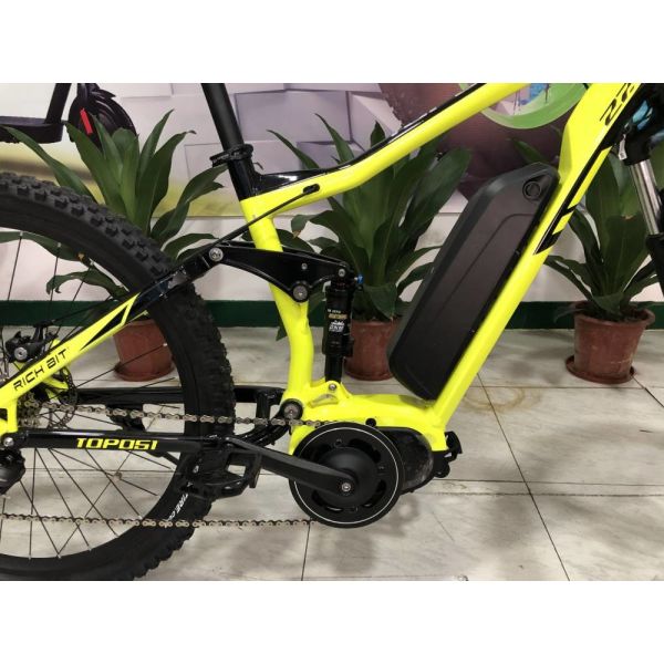 Fat Tire Ebike Mid Drive Full Suspension Bike 27.5" Bafang Motor Torque Sensor 48v 250w 8Ah
