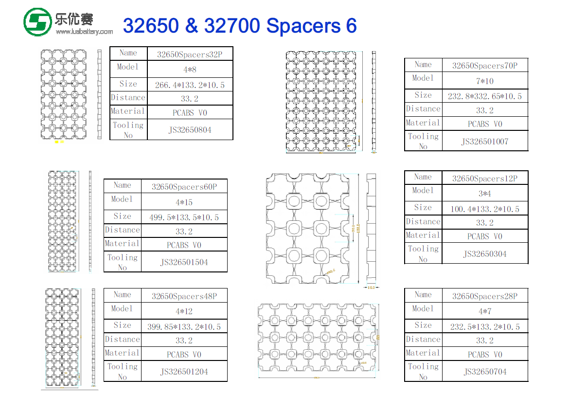 Holders For The 18650 Battery 18650 Battery Cell Spacers Radiating Battery Spacer 18650, 21700, And 26650 Batteries
