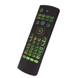 Quality Easy Using Gyroscope Air Mouse Voice Control Double Keyboard For Tv Box for sale