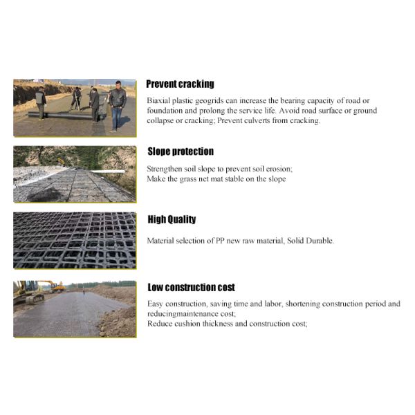 Protect Your Roof with Biaxial Plastic Polypropylene Geogrid Preventing Soil Erosion
