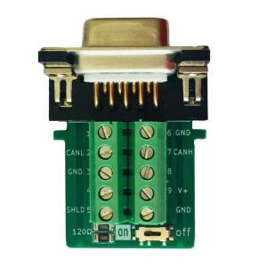 Quality CAN OPEN Bus Interface to DB9 D Sub 9-pin Adapter Compatible with PCAN CIA Standard 120 Ohm Embedded for sale