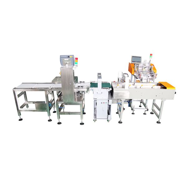 450W Mitsubishi Servo Motor Friction Feeder With Bundling And Weighing Machine