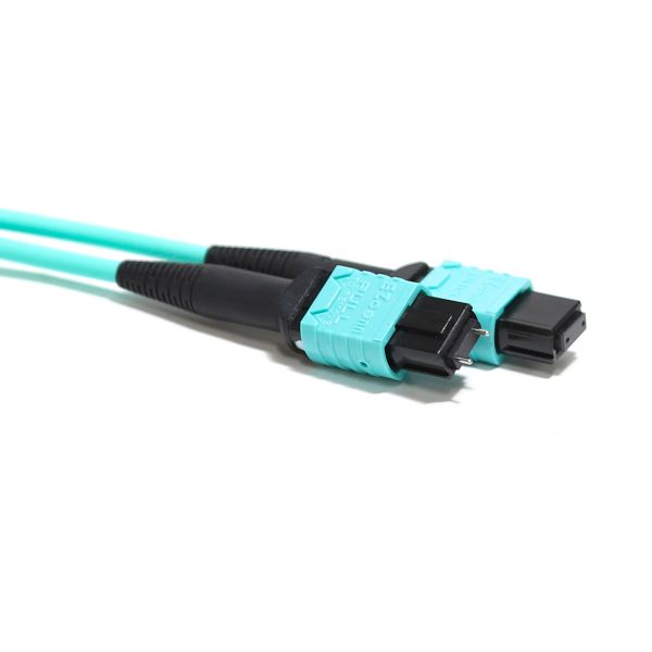 50/125 MTP MPO Fiber Optic Patch Cord OM3/OM4 8/12/24F G657A1 12C 24C For Telecom