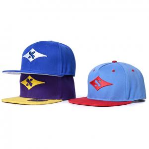 China 3D Embroidery Logo Acrylic New Era Snapback Caps Flat Brim SGS Approved on sale