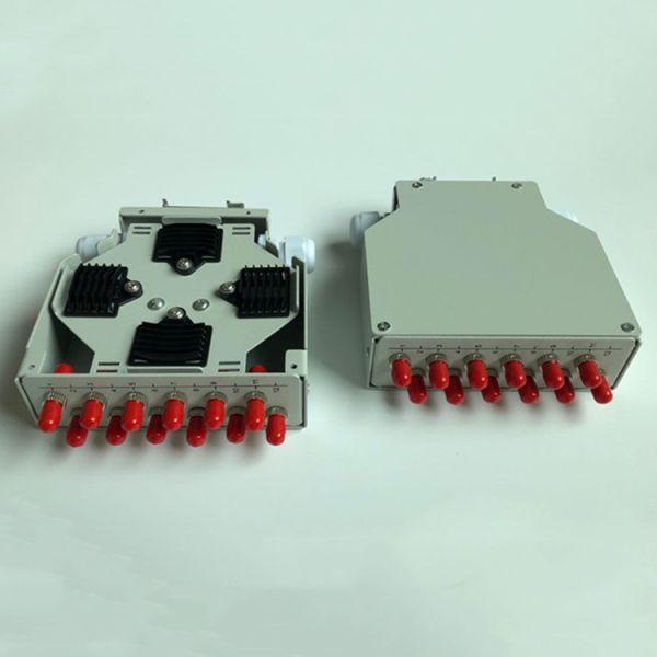 12 Port Din Rail Mounted Fiber Optic Din Rail Terminal Box With St Adapter