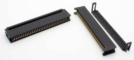 Black Durable Card Edge Connector 2.54mm Pitch IDC Type Wear Resistant