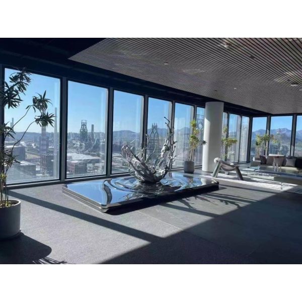 Exhibition mirror polish stainless steel sculptures ,metal steel statue,Stainless steel sculpture supplier