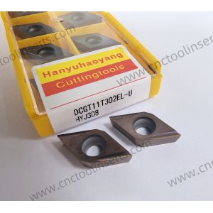 Quality CNC Boring Inserts Wc-Co PVD Coating DCGT11T302EL-U HYJ308，Suitable For Machining Steels And Cast Irons for sale