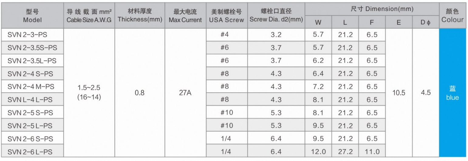 Customized Svn3.5 Spade Fork Cable Terminal Spade Terminal Connector Heat Shrink Crimp Terminals