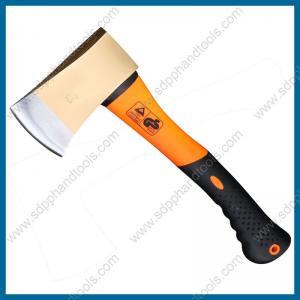 Quality GS axe with fiberglass handle, felling axe with fiber handle, single bit axe, camping axe with handle for sale