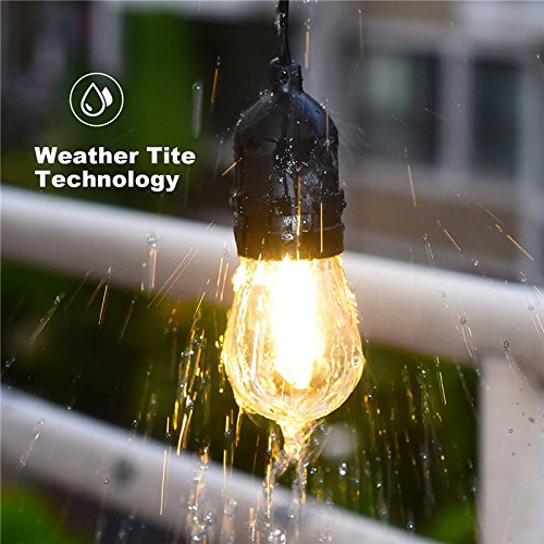 Christmas Style 48ft S14 LED Edison Bulbs String Lights For Indoor Outdoor