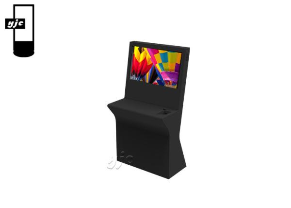 Buy 21.5 Inch Touch Screen Kiosk All In One PC Stand Computer Lcd Kiosk With IC Card Reader at wholesale prices