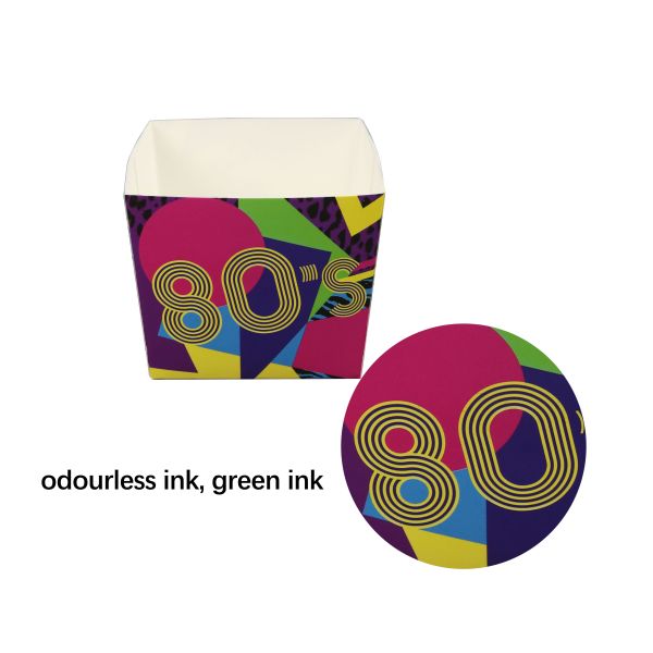 BPA Free Square Decorative Paper Oven Safe Baking Cups