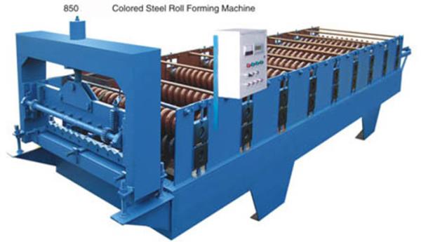 Buy Intelligent Blue Color Wall Panel Roll Forming Machine With PLC Control System at wholesale prices