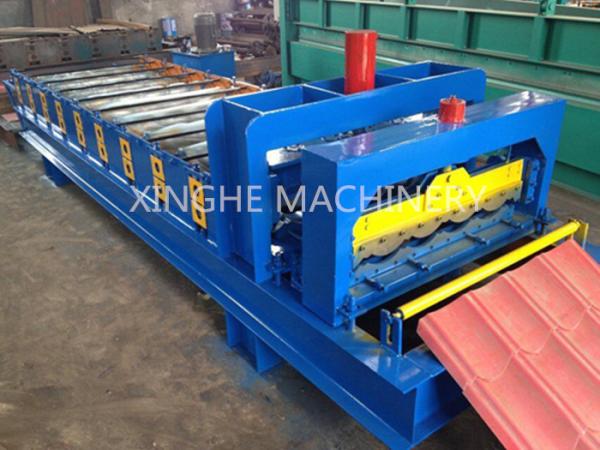 Buy Automatic Glazed Tile Roll Forming Machine With 2.5 Ton Capacity Decoiler at wholesale prices