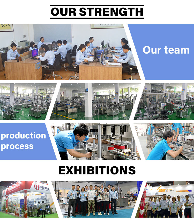 Automatic Filling Screw Capping Double Side Labeling Production Line for Shower Gel