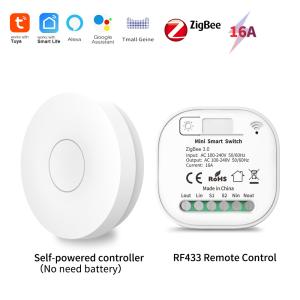 Wifi Zigbee Touch Switch White 86*86*35mm Self Generating Zigbee Wifi Module