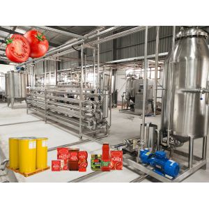 Quality High Temperature Resistance Tomato Processing Line with Customized Capacity and Advanced Evaporation and Concentration for sale