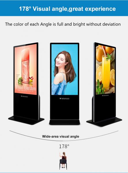 Hot Sale 55 Inch Touch Screen Kiosk Wifi 64G Advertising Display Player
