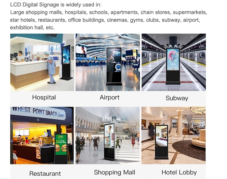 Smart Split Interactive Touch Screen Kiosk 42 Inch ads player