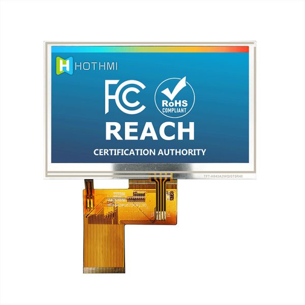 4.3 Inch 480x272 RGB TFT LCD Display with Resistive Touch Screen