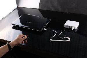COMER anti-theft locking sensor cord alarm security laptop display devices cable lock notebook