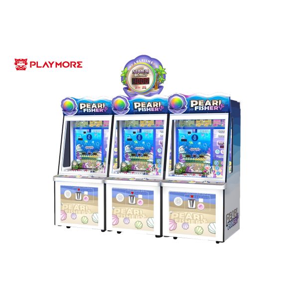 3 Players Adult Mechanical Arcade Machines W2400*D1850*H2500 Pearl Fishery Arcade