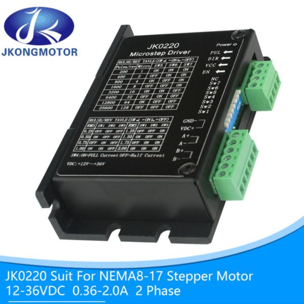 36vdc 3A NEMA 17 2 Phase Stepper Motor Driver JK0220